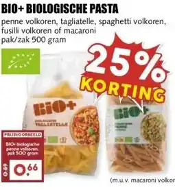 MCD Supermarkt BIO+BIOLOGISCHE PASTA aanbieding