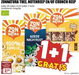 MCD Supermarkt ZONNATURA THEE, NOTENREEP EN/OF CRUNCH REEP aanbieding