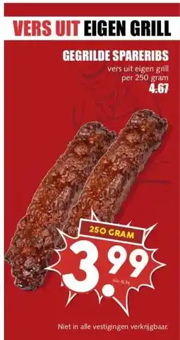 MCD Supermarkt Gegrilde spareribs aanbieding