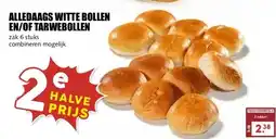 MCD Supermarkt Alledaags witte bollen en/of tarwebollen aanbieding