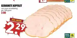 MCD Supermarkt Gerookte kipfilet aanbieding