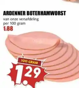 MCD Supermarkt Ardenner boterhamworst aanbieding