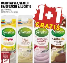MCD Supermarkt Campina vla, Vlaflip en/of Zacht & Luchtig aanbieding
