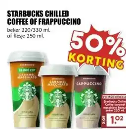 MCD Supermarkt Starbucks Chilled Coffee of Frappuccino aanbieding