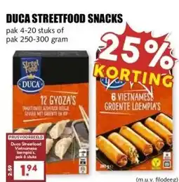 MCD Supermarkt Duca Streetfood snacks aanbieding