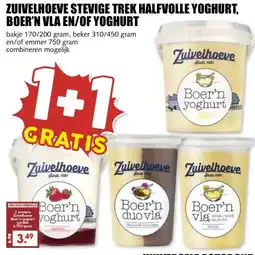 MCD Supermarkt Zuivelhoeve Stevige trek halfvolle yoghurt, Boer'n vla en/of yoghurt aanbieding
