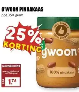 MCD Supermarkt g'woon pindakaas aanbieding