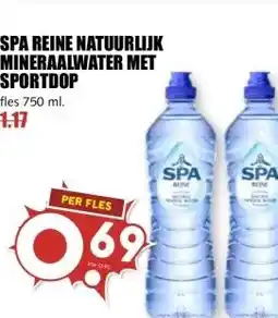 MCD Supermarkt Spa Reine natuurlijk mineraalwater met sportdop aanbieding