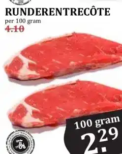 MCD Supermarkt RUNDERENTRECÔTE aanbieding