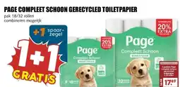 MCD Supermarkt Page compleet schoon gerecycled toiletpapier aanbieding