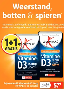 Lucovitaal Vitamine D3 25 mcg aanbieding