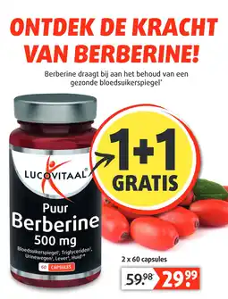 Lucovitaal Puur Berberine 500 mg aanbieding