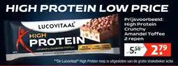 Lucovitaal High Protein Crunchy Amandel Toffee 2 repen aanbieding