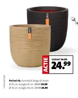 Intratuin Pot bol rib. aanbieding