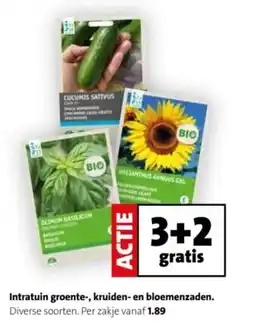 Intratuin Intratuin groente, kruiden en bloemenzaden. aanbieding