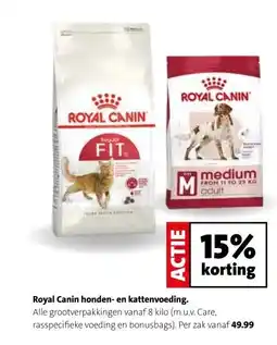Intratuin Royal Canin honden- en kattenvoeding. aanbieding