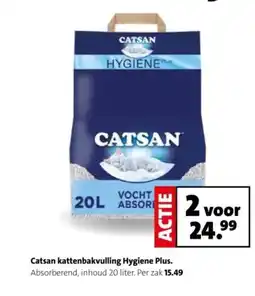 Intratuin Catsan kattenbakvulling Hygiene Plus aanbieding