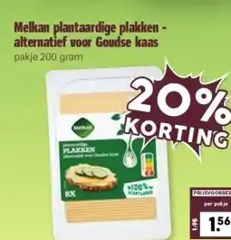 CoopCompact Melkan plantaardige plakken - alternatief voor Goudse kaas aanbieding