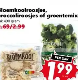 CoopCompact Bloemkoolroosjes, broccoliroosjes of groentemix aanbieding