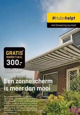 Hubo Een zonnescherm is meer dan mooi aanbieding