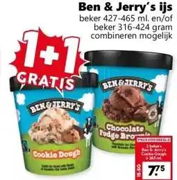 Coop Ben & Jerry's ijs aanbieding
