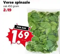 Coop Verse spinazie aanbieding