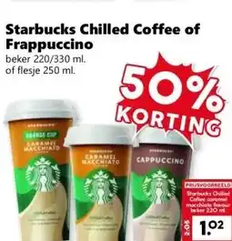CoopCompact Starbucks Chilled Coffee of Frappuccino aanbieding