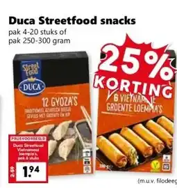 CoopCompact Duca Streetfood snacks aanbieding