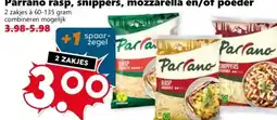 Coop Parrano rasp, snippers, mozzarella en/of poeder aanbieding