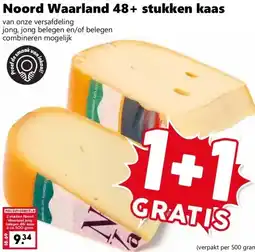 Coop Noord Waarland 48+ stukken kaas aanbieding