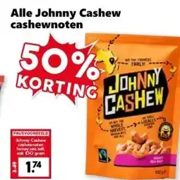 CoopCompact Alle Johnny Cashew cashewnoten aanbieding