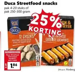 Coop Duca Streetfood snacks aanbieding