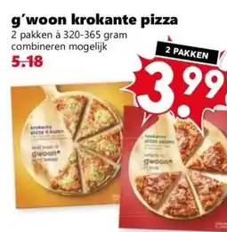 Coop g'woon krokante pizza aanbieding