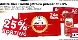 CoopCompact Amstel bier Traditiegetrouw pilsener of 0.0% aanbieding