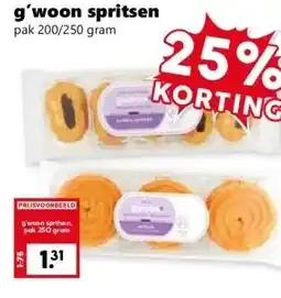 Coop g'woon spritsen aanbieding