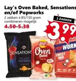 Coop Lay's Oven Baked, Sensations en/of Popworks aanbieding