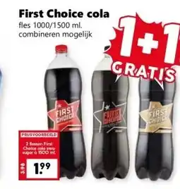Coop First Choice cola aanbieding