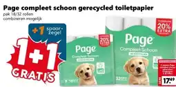 CoopCompact Page compleet schoon gerecycled toiletpapier aanbieding