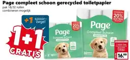 Coop Page compleet schoon gerecycled toiletpapier aanbieding