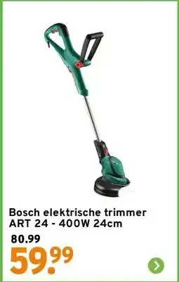 GAMMA Bosch elektrische trimmer ART 24 - 400W 24cm aanbieding