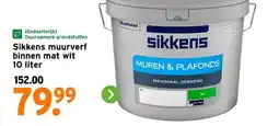 GAMMA Sikkens muurverf binnen mat wit aanbieding