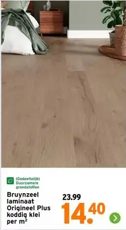 GAMMA Bruynzeel laminaat Origineel Plus koddig klei aanbieding