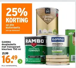 GAMMA GAMMA douglasbeits mat transparant kleurloos aanbieding