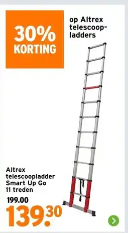 GAMMA Altrex telescoopladder Smart Up Go aanbieding