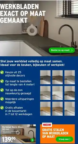 GAMMA Werkblad Warm Eiken aanbieding