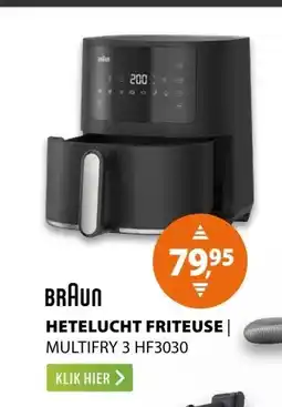 Expert Braun HF3030 MultiFry 3 Zwart aanbieding