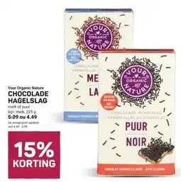 Ekoplaza Your Organic Nature CHOCOLADEHAGELSLAG aanbieding