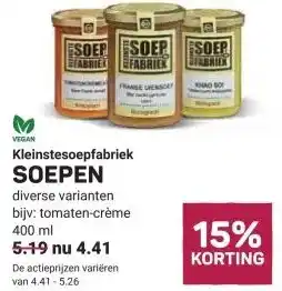 Ekoplaza Kleinstesoepfabriek aanbieding