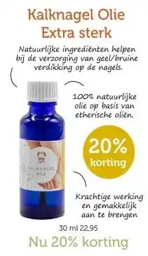 De Rode Pilaren Kalknagel Olie Extra sterk aanbieding