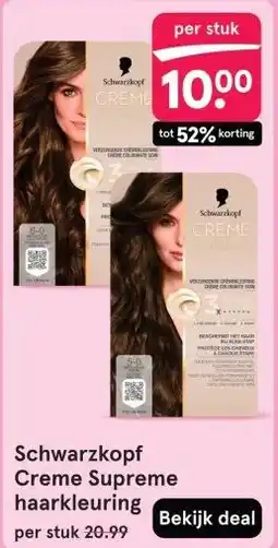 Etos Schwarzkopf Creme Supreme haarkleuring aanbieding